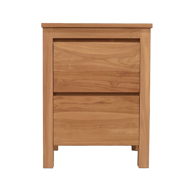 Meuble sous vasque en teck massif 60 cm - VAREDO Couleur v002237 <span itemprop=
