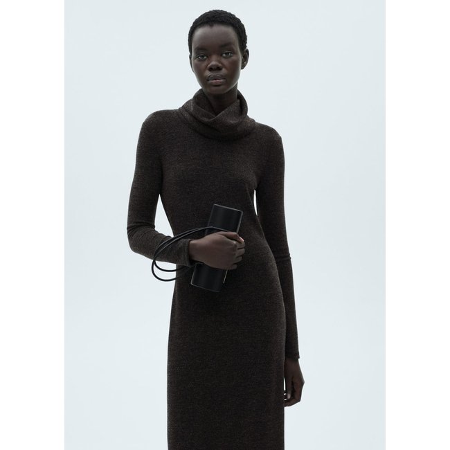 Robe maille col roulé - MANGO