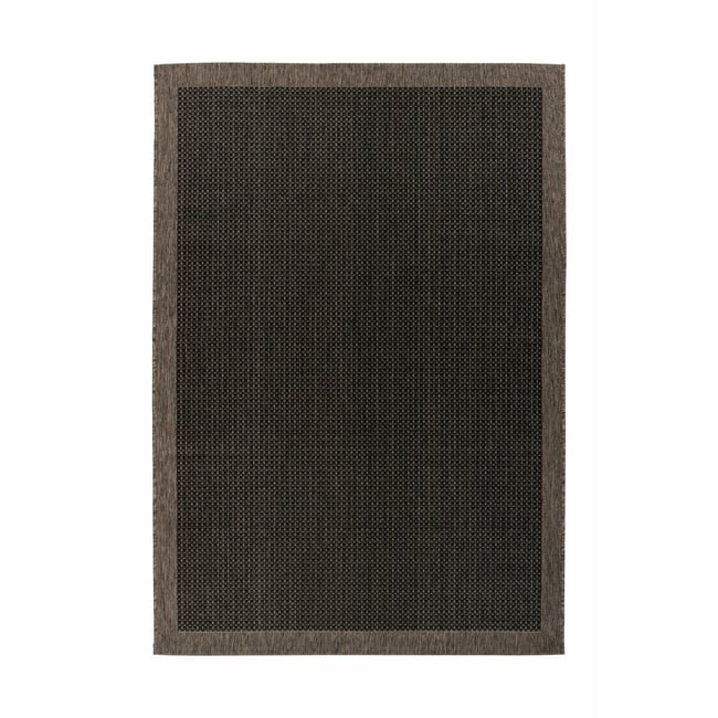 Tapis rectangulaire en polypropylène Splash Couleur gris anthracite <span itemprop=