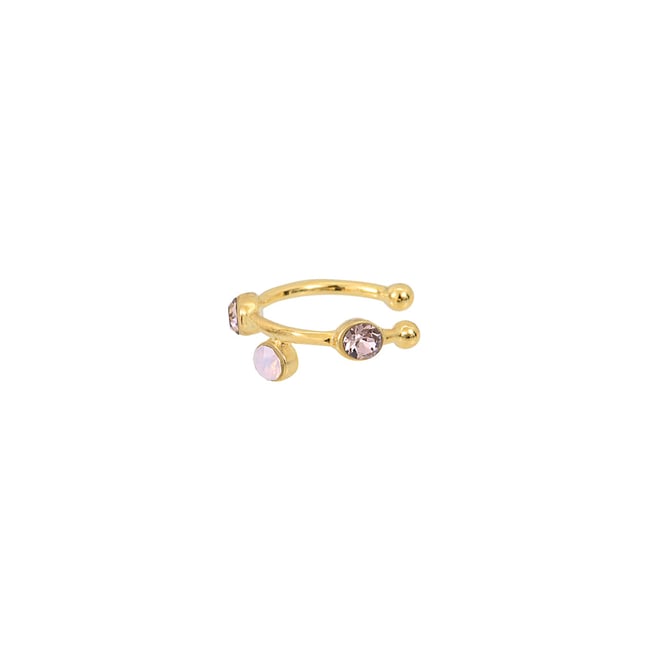 Bague d'oreille drib rose opal rose <span itemprop=