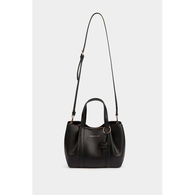 Sac cabas similicuir noir <span itemprop=