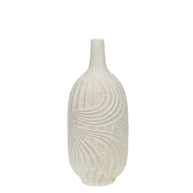 Vase Briac moyen modèle - BRIAC Couleur crème / ivoire <span itemprop=