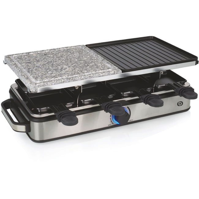 Raclette ERGP7 8 personnes Grill + Pierre noir <span itemprop=