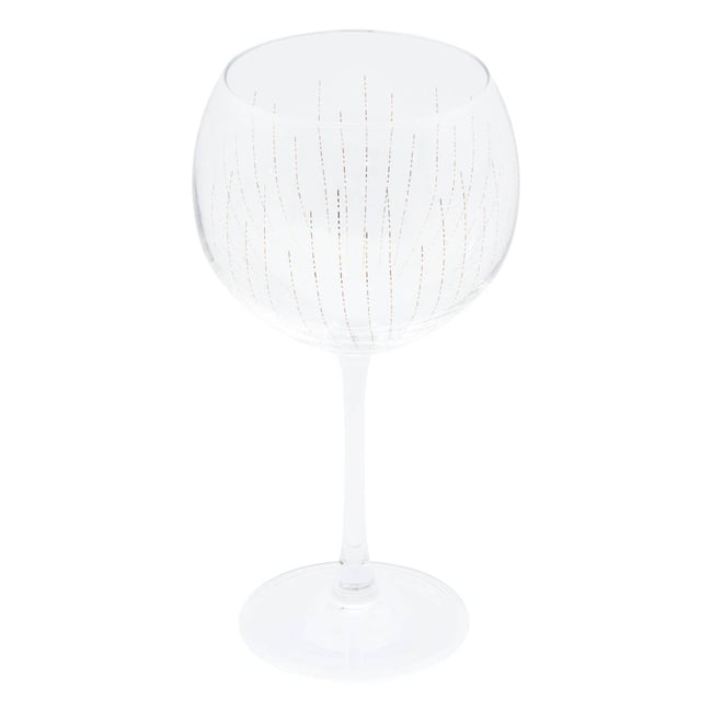 Lot de 2 verres à gin en verre LUNIS Couleur doré <span itemprop=