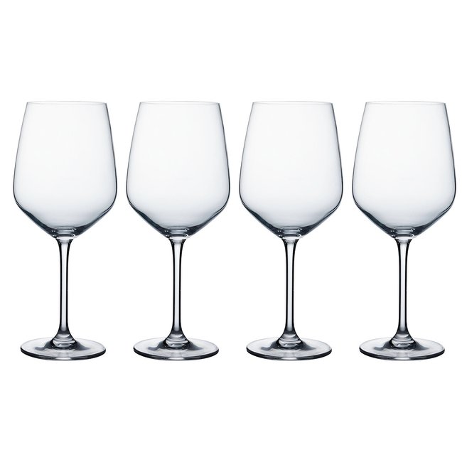 Set of 4 Kings Red Wine Glasses, glass, RAVENHEAD