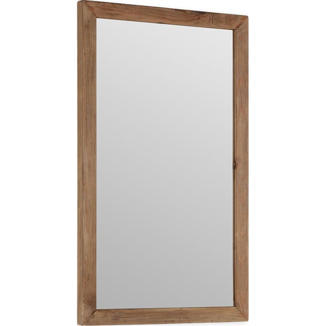 Miroir rectangulaire en bois de pin Couleur naturel vieilli <span itemprop=