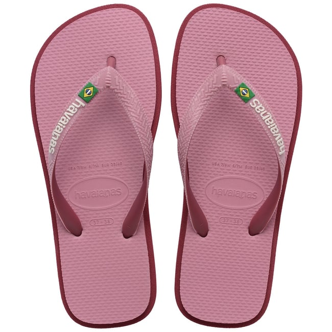 Chinelos Hav. Brasil Twist rosa <span itemprop=