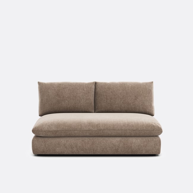 2-zits modulaire bank, gemêleerd polyester, Malo - LA REDOUTE INTERIEURS
