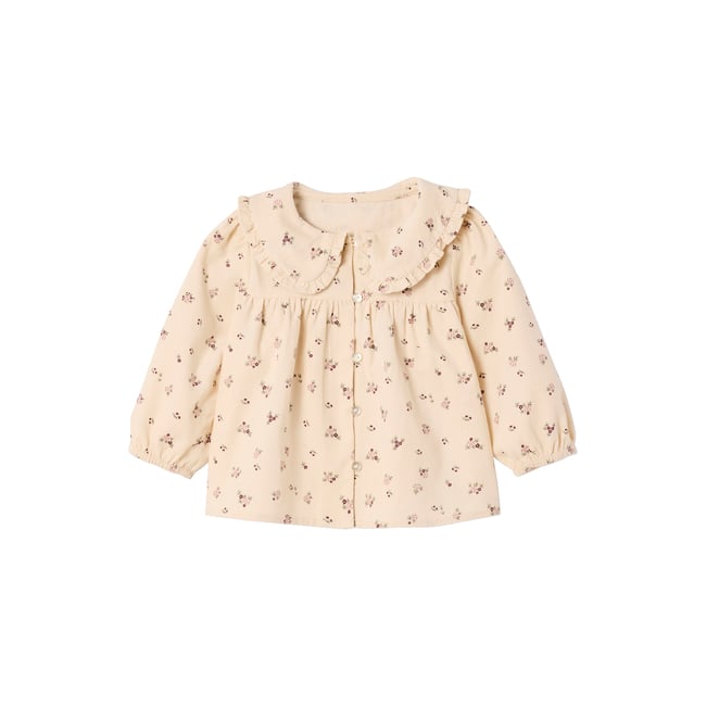 Blouse imprimée en velours - VERTBAUDET