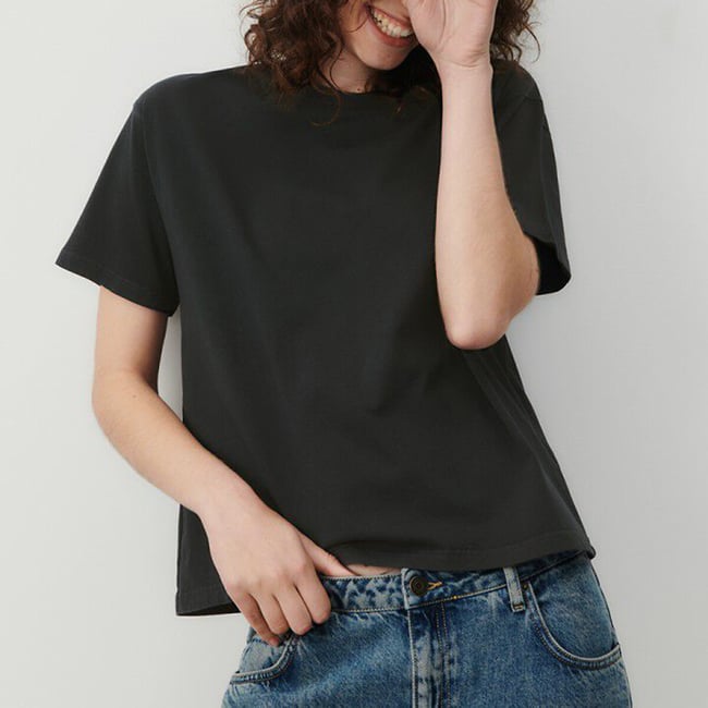 T-shirt girocollo maniche corte FIZVALLEY - AMERICAN VINTAGE