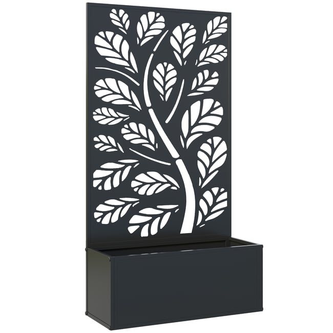 Parterre de jardin multifonctionnel Métal Couleur noir <span itemprop=