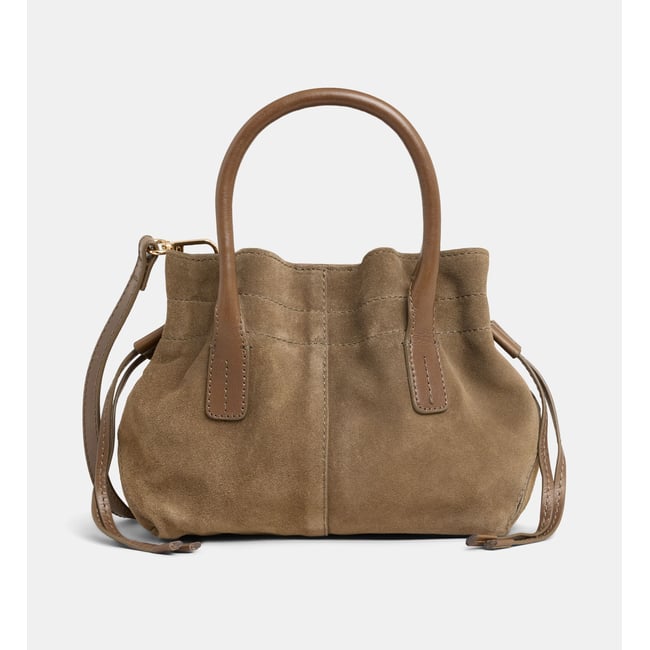 Sac cabas cameron en cuir et suède - GALERIES LAFAYETTE