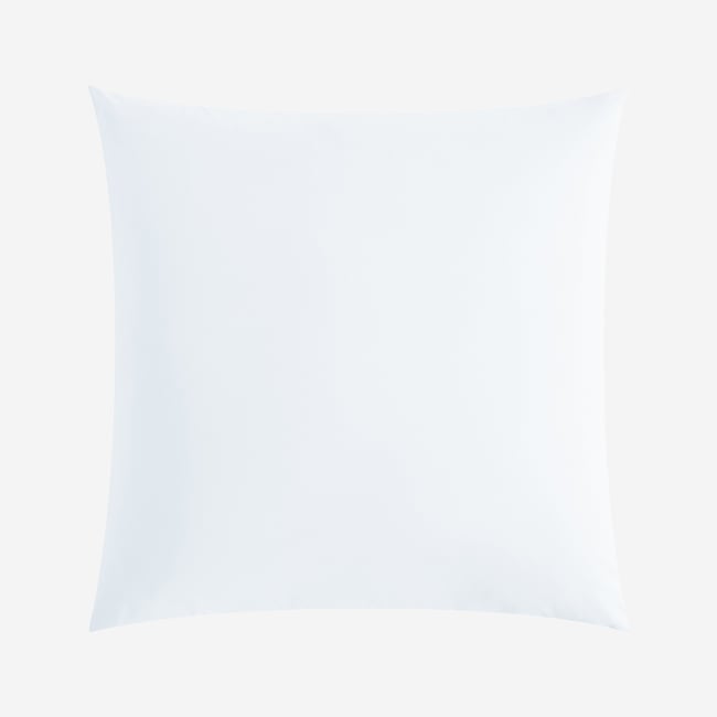 Taie d'oreiller en percale de coton AMANCE blanc <span itemprop=