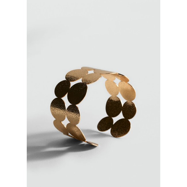 Bracelet rigide cercles or <span itemprop=