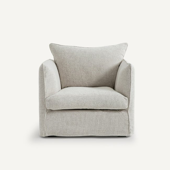 Sessel Néo Chiquito, Recycling-Strukturgewebe ecru <span itemprop=