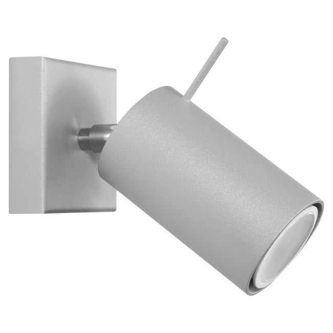 Applique Acier Gris GU10 1 Ring Couleur gris <span itemprop=