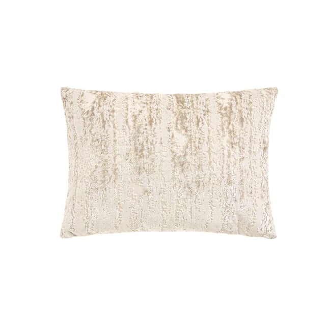 Coussin abstrait en velours collection luxe naturel moyen <span itemprop=