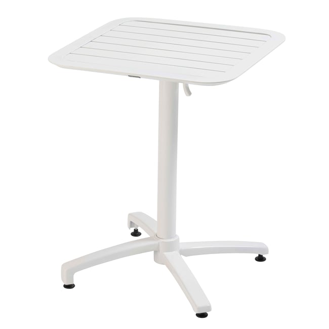 Table 60x60 cm en aluminium avec plateau rabattable, ALMADA - OVIALA