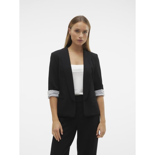 Blazer Femme VERO MODA VMVERINA - 80% Polyester, 20% Viscose | Coupe Droite, Poches Avant