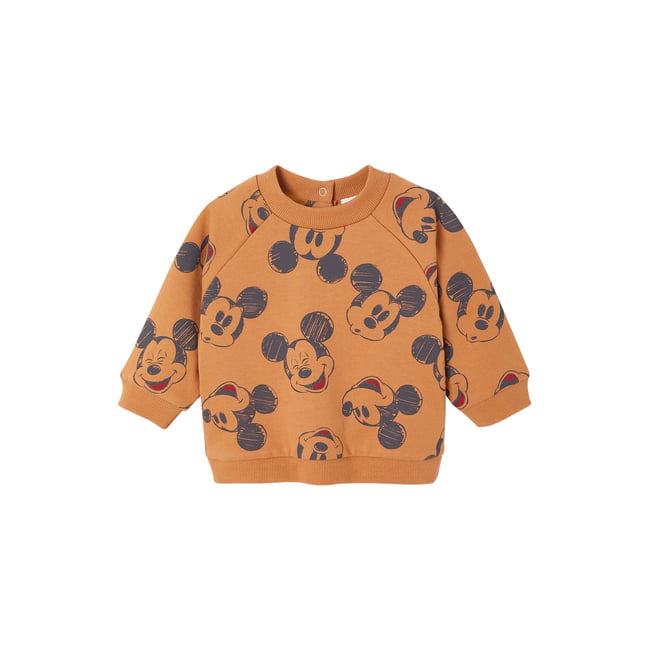 Sweat-shirt Disney Mickey brun <span itemprop=