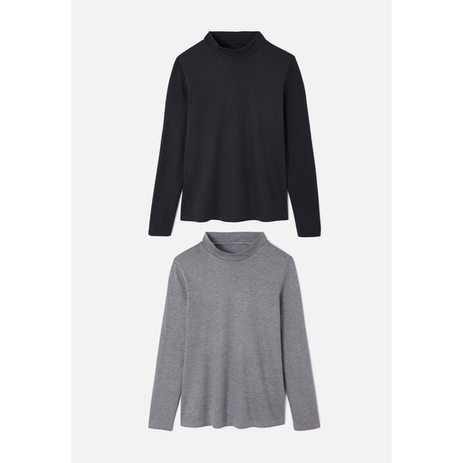 T-shirt col montant - Lot de 2 - DAMART