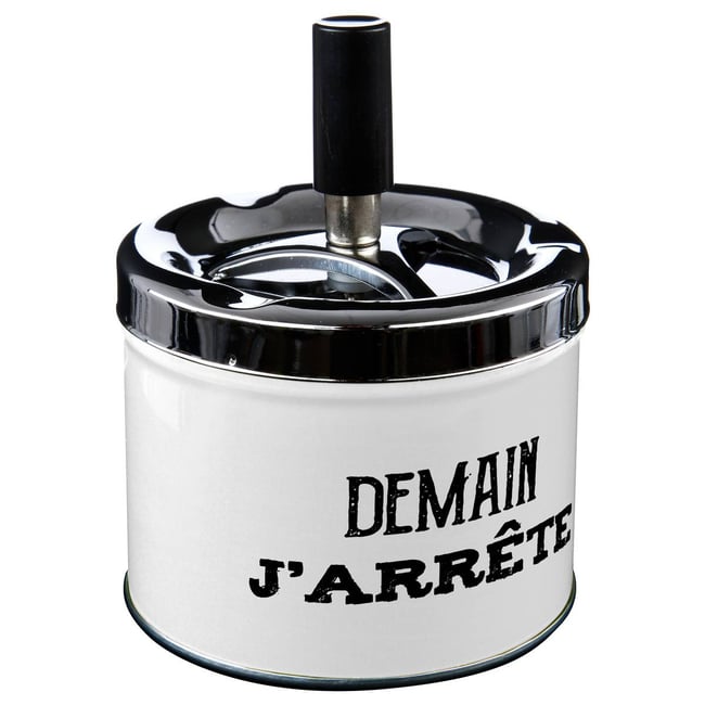 Cendrier AARON Couleur blanc <span itemprop=