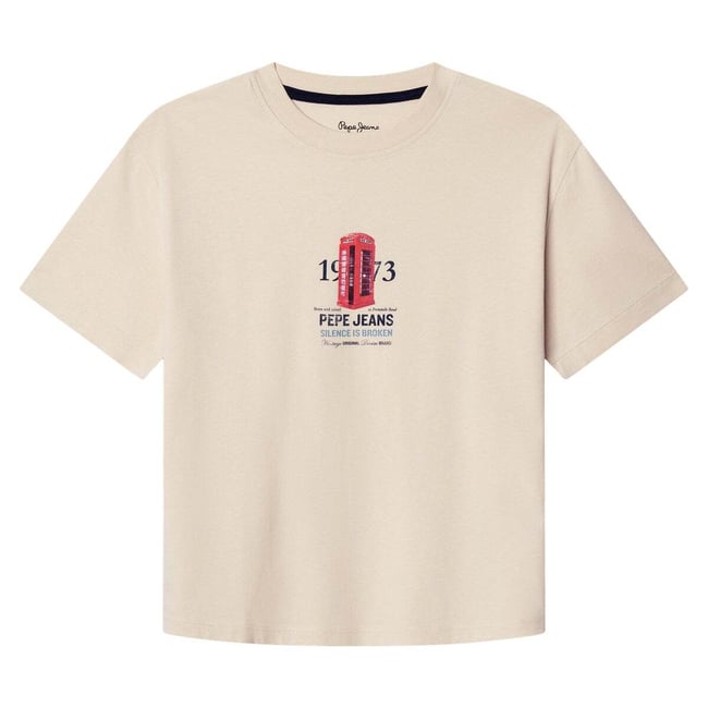 T-Shirt À Rayures Coupe Décontractée blanche toile <span itemprop=