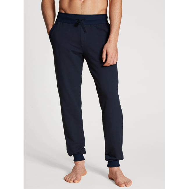 Pantalon de jogging, Cradle to Cradle Certified® Coton CIRCULAR LOUNGE saphir foncé <span itemprop=