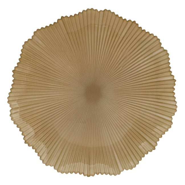 Lot de 6 ASS PLATE LUNA D28 Couleur champagne <span itemprop=