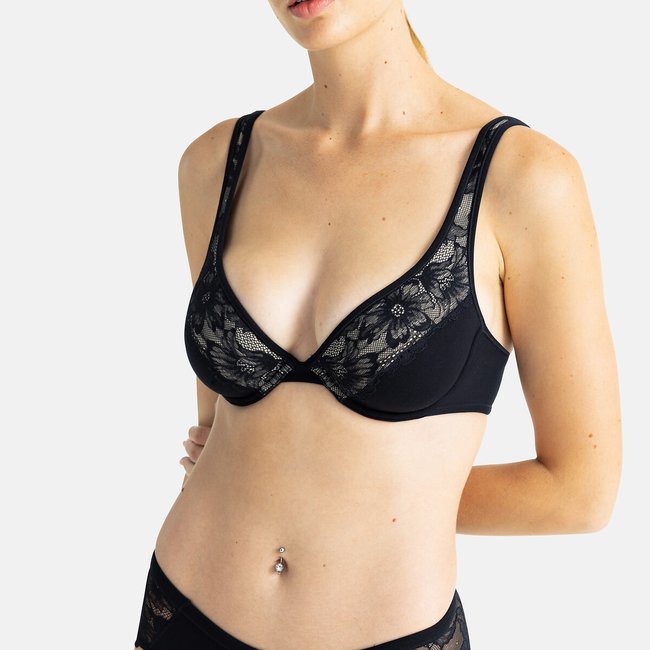 Reggiseno con ampia scollatura Jazlyn nero DORINA