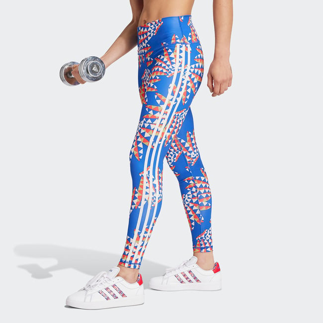 Legging graphique Farm Rio bleu/orange <span itemprop=