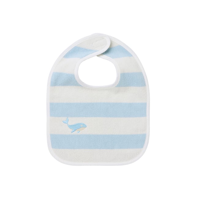 Mini bavoir coton bio TYBALT ciel <span itemprop=