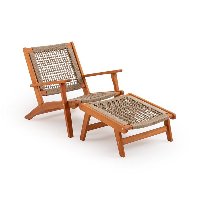 Tumbona de eucalipto, Ambel natural <span itemprop=