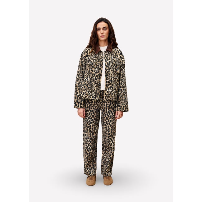 Veste  en coton à motif léopard MUNCHKIN leopard <span itemprop=