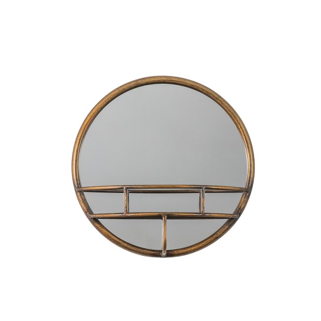 40cm Bronze Round Mirror, bronze, ÉDITÉ