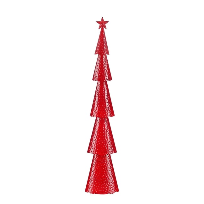 Sapin de Noël décoratif martelé H91 cm YOSHE - MICA DECORATIONS