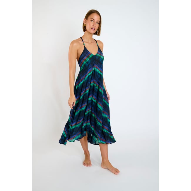 Robe beachwear Ahona - LUNAVOIL bleu nuit <span itemprop=
