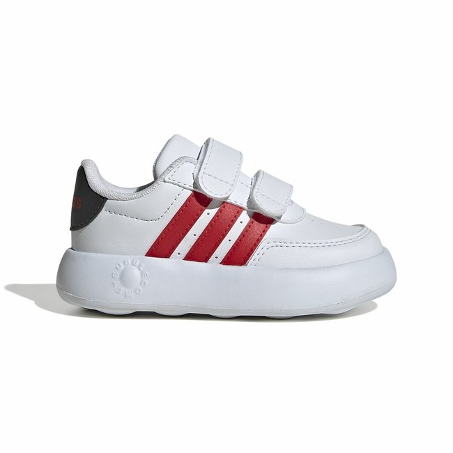 Kids Breaknet 2.0 Trainers with Touch 'n' Close Fastening, white/red, ADIDAS SPORTSWEAR