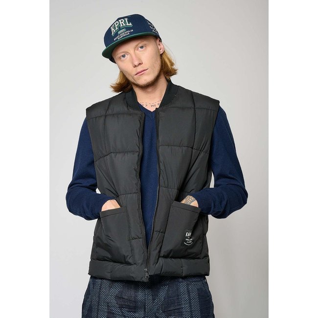 Doudoune Sans Manches  Polyester Recycle RINGO noir <span itemprop=