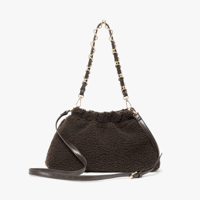 Sac À Main DAFINA Bourse avec chaîne chocolat <span itemprop=