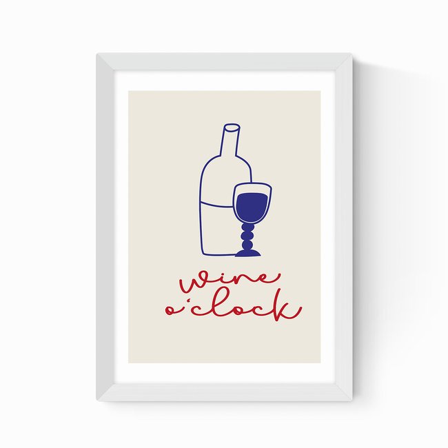Wine O'Clock Print - EAST END PRINTS