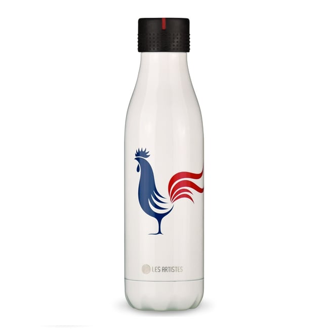 Bouteille isotherme Le Coq 500 ml Couleur blanc <span itemprop=