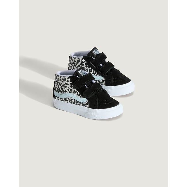 Baskets SK8-Mid Reissue V imprimé léopard/bleu <span itemprop=