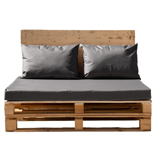 Set de 3 coussins palette extérieur  imperméable et déhoussable MINORQUE - QABANE - HOME MAISON