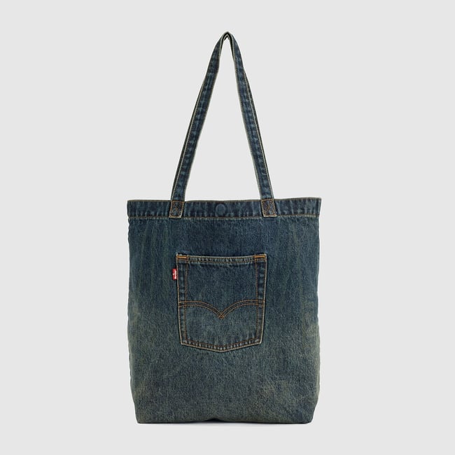 Sac cabas LEVI'S TOTE bleu jean <span itemprop=