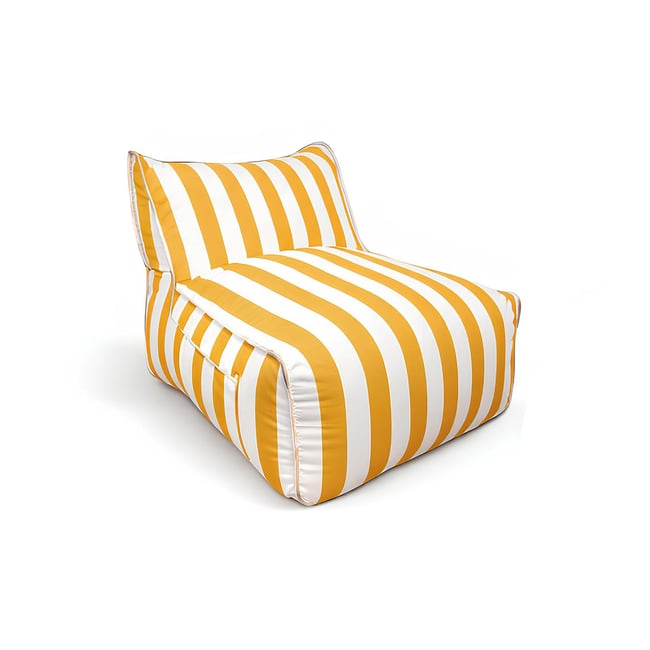 Fauteuil extérieur en tissu, FLAVIO bouton d'or <span itemprop=
