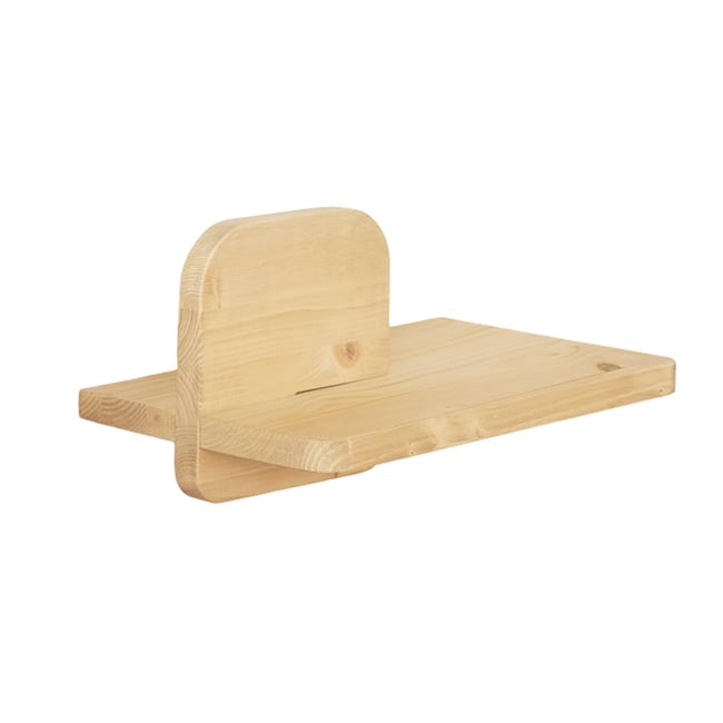 Table de chevet murale en bois massif beige - BOBBIE - HANNUN