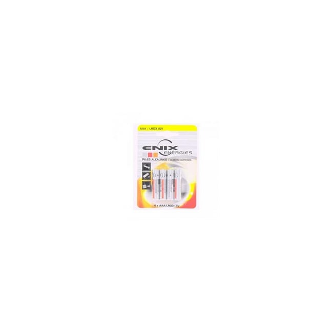 Blister 4 piles Alcaline LR03 NX AAA - ENIX ENERGIE