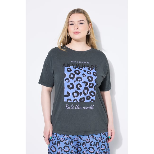 T-shirt oversize anthracite <span itemprop=