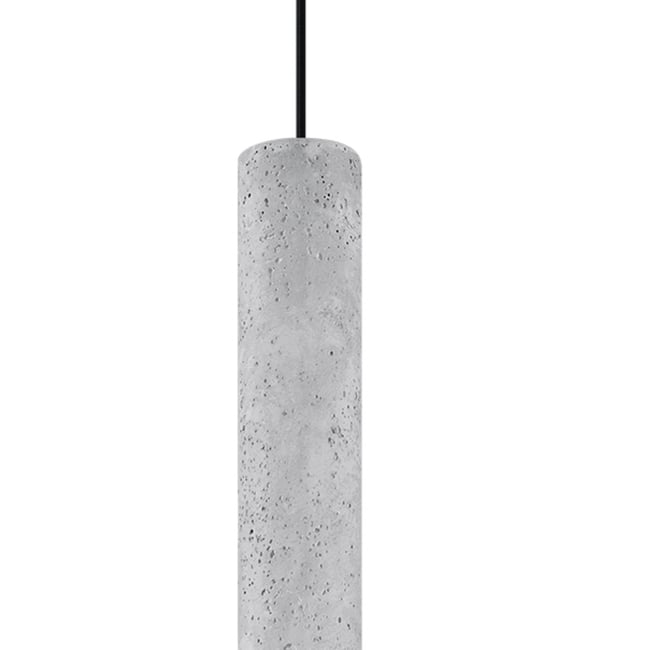 Suspension Béton Gris GU10 1 Luvo Couleur gris <span itemprop=